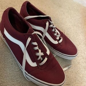 Maroon/burgundy vans